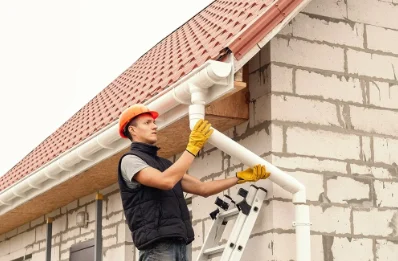 Pose et remplacement de gouttières à Brassempouy